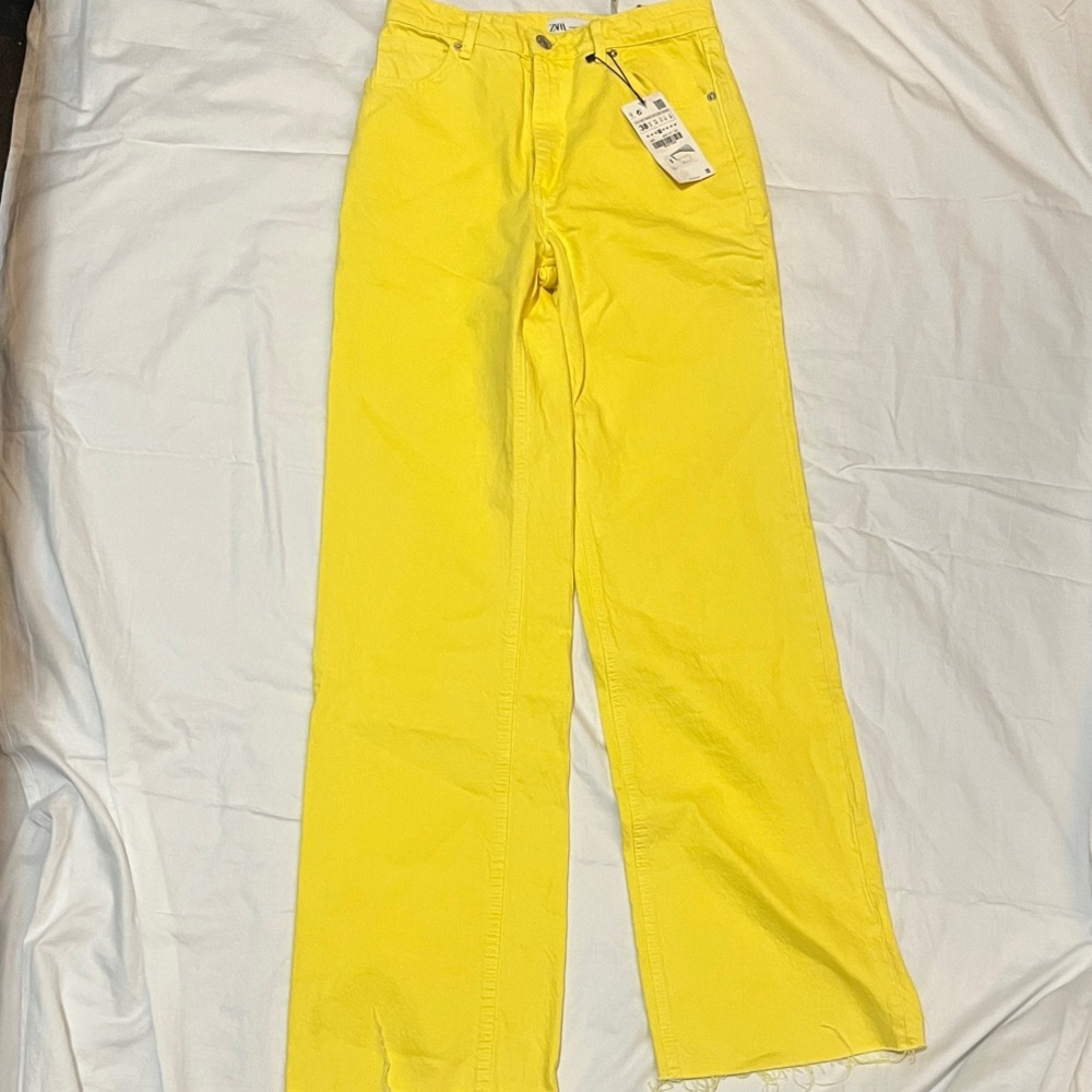 Zara Yellow Women Jeans